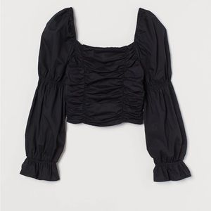 Black Draped Top